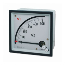 Вольтметр подвійний прямий FRER F96YV 90˚ 500V
