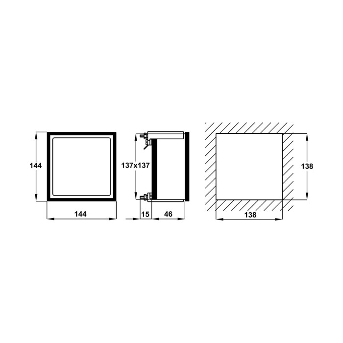Амперметр трансформаторний FRER F14EA 90˚ 100/5A