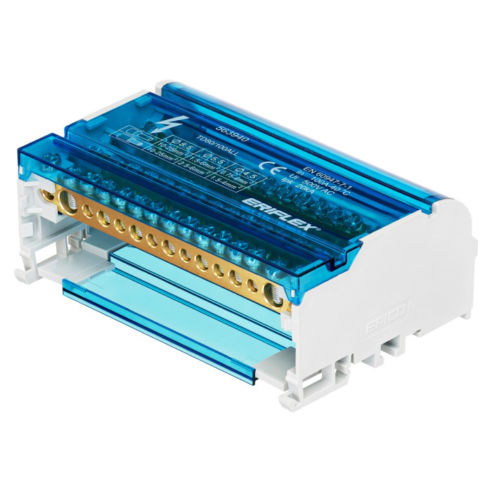 Чотириполюсна колодка nVent Eriflex ТD 80/100ALL 14 виходів