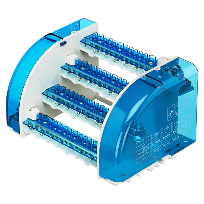 Чотириполюсна колодка nVent Eriflex TDL 250/400A 14 виходів