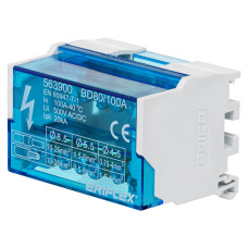Двополюсна колодка nVent Eriflex BD 80/100A 6 виходів