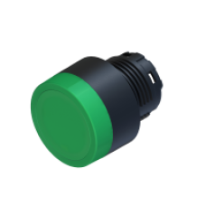 Кнопка зелена з підсвічуванням пластик COMEPI