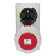 Розетка вбудована з механічним блокуванням IDE MUNDIAL 3P+N+E 32A 200/346–240/415V IP67