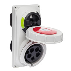 Розетка вбудована з механічним блокуванням IDE MUNDIAL 3P+N+E 32A 200/346–240/415V IP67