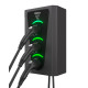 Зарядна станція 3-портова Smart Wall 22+7,4+7,4 кВт з роз'ємом Тype 2 + роз'єм Тype 2 + Тype 2 з кабелем 5м SW366-C22-C2-C2 Octa Energy
