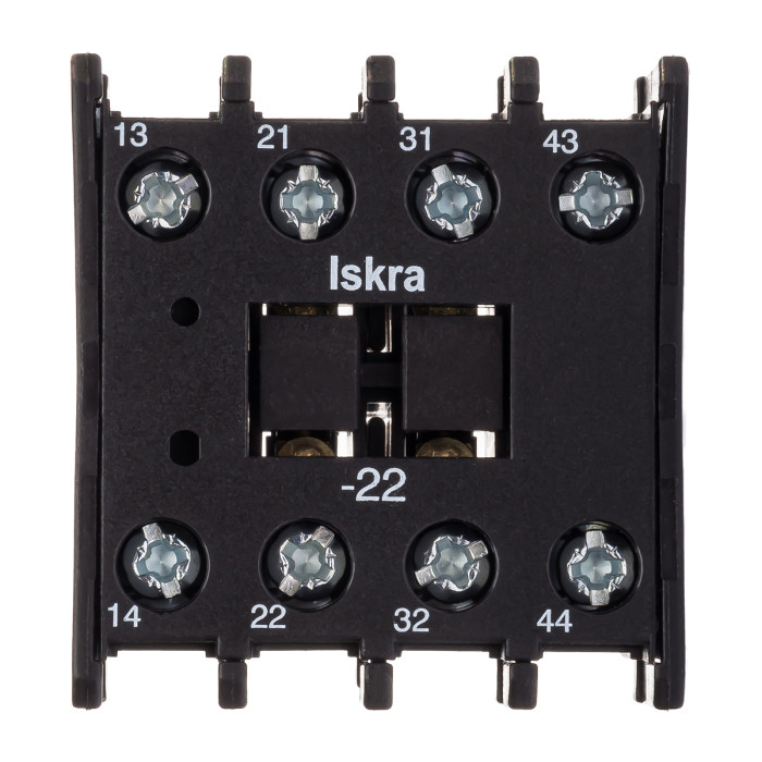Додатковий контакт ISKRA NDL3, 2HO+2НЗ для контакторів KNL 22-38