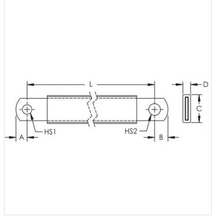 Шина мідна плетена в ізоляції nVent Eriflex IBSB 70-330-8-10