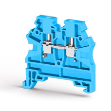 Клема Klemsan AVK 2,5 RD прохідна 2.5 мм синя