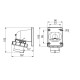 Вбудовуваний штепсель IDE MUNDIAL 3P+N+E 16A 200/346–240/415V IP67