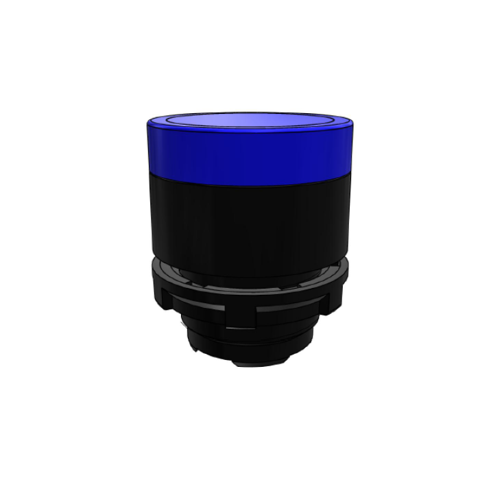 Кнопка з підсвічуванням – ø 22mm – СИНЯ – IP65 COMEPI