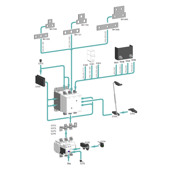 Теплове реле ISKRA TRBM 557 315-500A