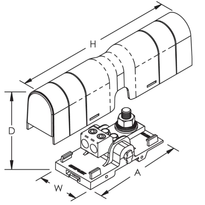 Силова клема nVent Eriflex SBLT250
