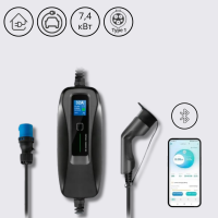 Зарядная станция BS-PCD040 Besen 10-16-24-32A 230В 7,4 кВт разъем Type 1 с кабелем 5 м +APP