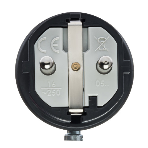 Вилка кабельная IDE SCHUKO 2P+E 16A 250В IP20 (00115/N)