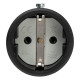 Розетка гумова кабельна IDE SCHUKO 2P+E 16A 250В IP20 (00125/N)