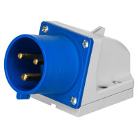 Настінна вилка IDE 32А 220V 2Р+E IP44 (2124)