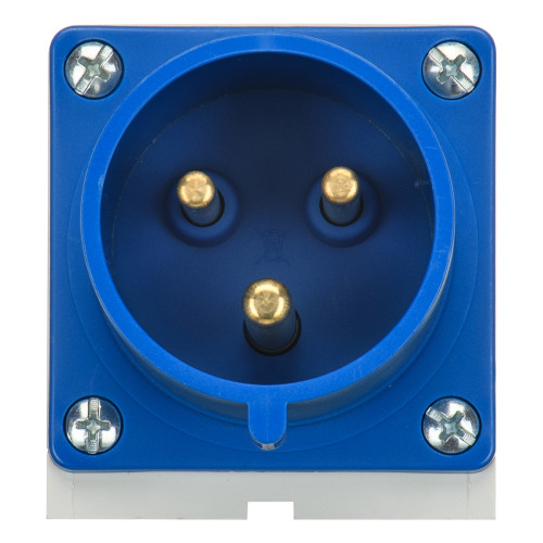 Настенная вилка IDE 32А 220V 2Р+E IP44 (2124)
