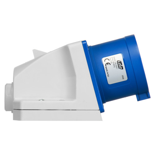 Настенная вилка IDE 32А 220V 2Р+E IP44 (2124)