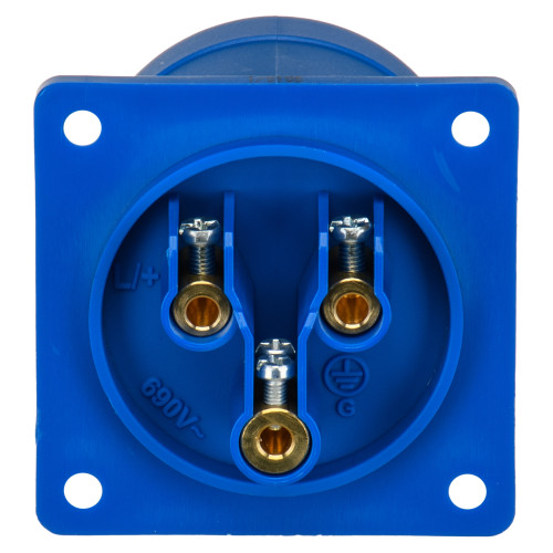 Настенная вилка IDE 32А 220V 2Р+E IP44 (2124)