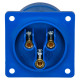 Настенная вилка IDE 32А 220V 2Р+E IP44 (2124)