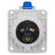 Настенная розетка IDE 32А 220V 2P+E IP44 (2324)