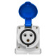 Настенная розетка IDE 32А 220V 2P+E IP44 (2324)