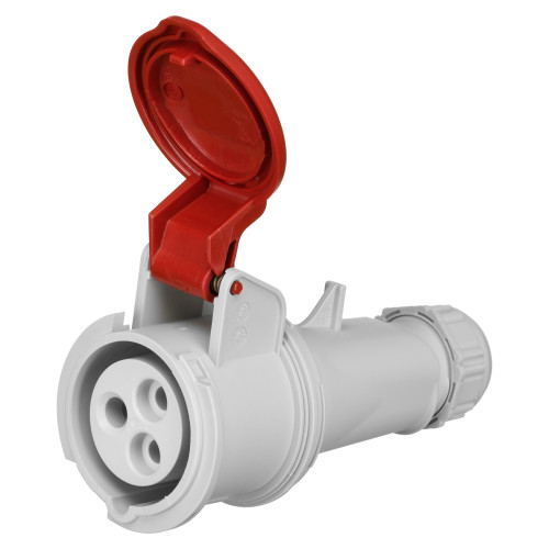 Розетка кабельная IDE 16А 380V 2P+E IP44 (3201)