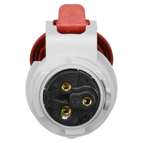 Розетка кабельная IDE 16А 380V 2P+E IP44 (3201)