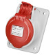 Розетка вбудована похила IDE 16А 380V 2P+E IP44 (3301)