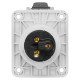 Розетка вбудована похила IDE 16А 380V 2P+E IP44 (3301)