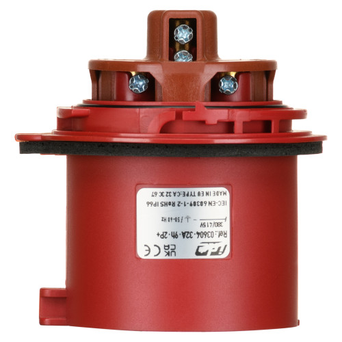 Вилка кабельна IDE 2P+E 380V 32A IP67 (3604)