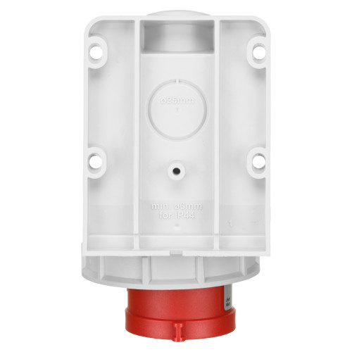 Настінна вилка IDE 16А 380V 3P+E IP67 (3622)