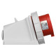 Вилка настенная 32А, 380V, 3P+N+E, IP67, IDE (03626)