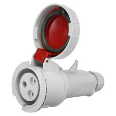 Розетка кабельная IDE 32А 380V 2P+E IP67 (3704)