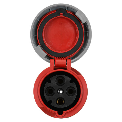 Розетка кабельна IDE 63А 380V 3P+E IP67 (3752)