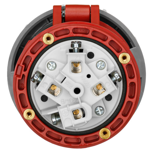 Розетка кабельна IDE 63А 380V 3P+E IP67 (3752)