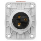 Розетка настінна IDE 16А 380V 2P+E IP67 (3821)