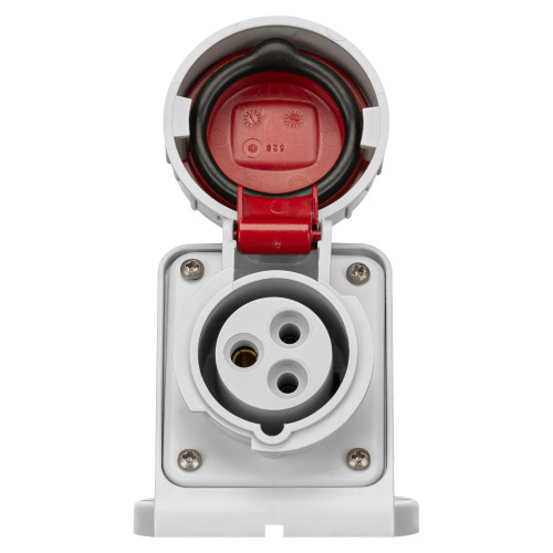 Розетка настінна IDE 16А 380V 2P+E IP67 (3821)