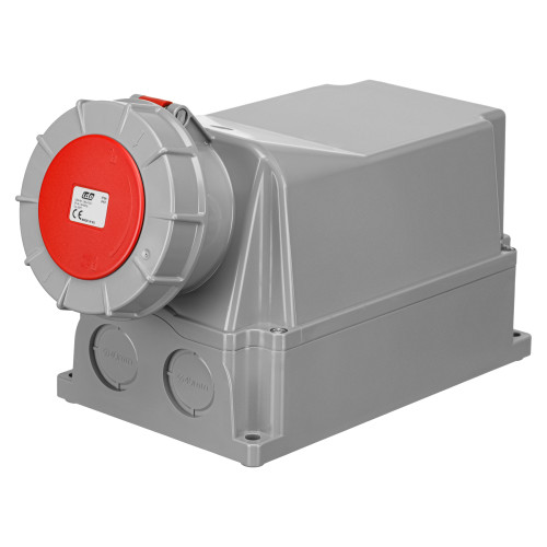 Розетка настінна 3P+E 380V 125A, IP67, IDE (3875)