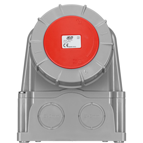 Розетка настінна 3P+E 380V 125A, IP67, IDE (3875)