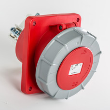 03855 розетка вбудована похила 125а, 380V, 3P+E, IP67, IDE