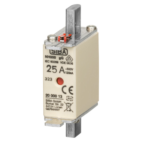S20 000 13.25 запобіжник gG NH000 25A