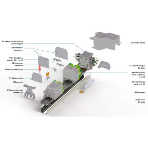 0.0.0.5.00611 монтажна DIN-рейка MR 15 x 5,5 1 м з перфорацією (1 шт | пак 20 шт)