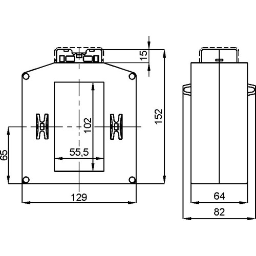 TAT1011K5Y05XXK трансформатор струму високоточний 102х55 1500/5а (0,5S=12VA), напруга ізол. 1,2кв