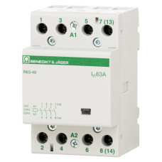 R63-40 24, 24V 50/60Hz модульний контактор