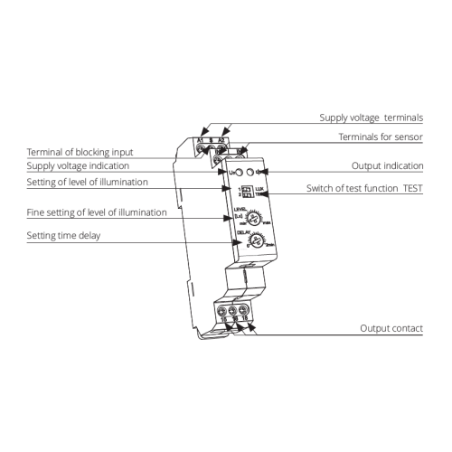786053015000 сутінкове реле TSD1 UNI 1 перекидний контакт 230 V AC