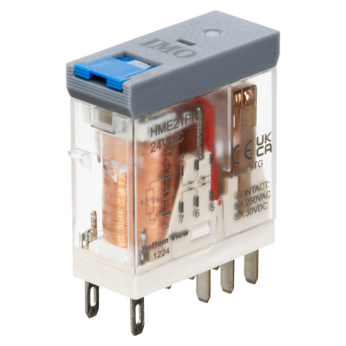HME21PN24DC компактні проміжне реле 2PCO, 8A, 24VDC, LED\тест