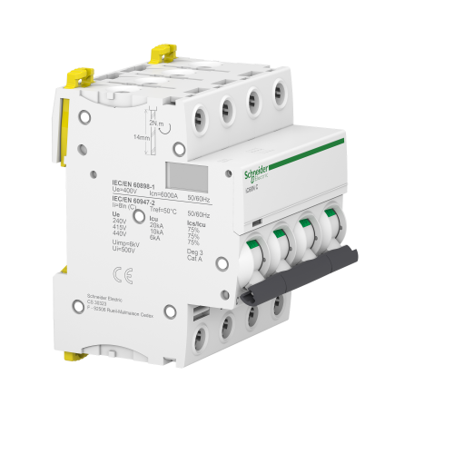 Автоматичний вимикач iC60N 4P 10A C