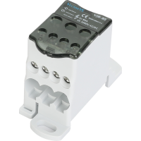 Розподільчий блок VJB-80 на DIN-рейку, 80а, вх.1х6-16мм², вих.4х2.5-6, 2х2.5-16мм²