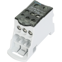 Розподільчий блок VJB-160 на DIN-рейку, 160а, вх.1х10-70мм², вих.6х2.5-16, 1х6-16мм²